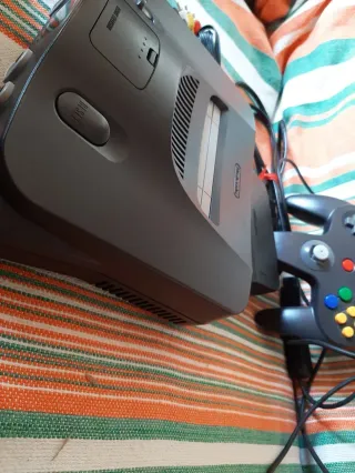 Nintendo 64 (gris y negro) - Mario 64 y Turok 2