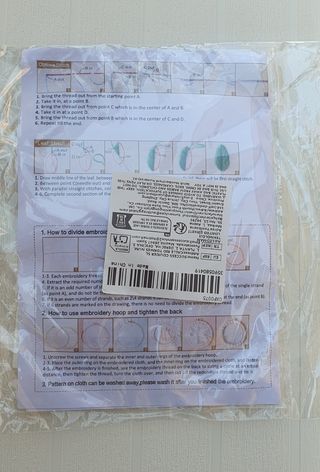 Kit ricamo fai da te albero autunnale.