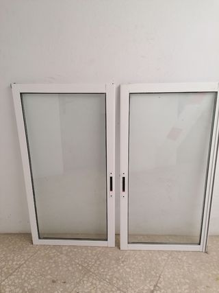 Ventana aluminio blanco climalit