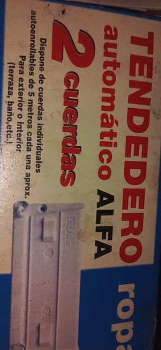 Tendedero Alfa 2 cuerdas retráctiles ( 2 UNIDADES)