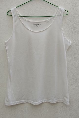 Camiseta blanca tirantes mujer