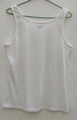 Camiseta blanca tirantes mujer