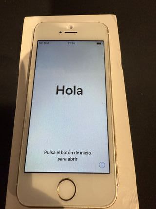 iPhone 5s blanco y dorado
