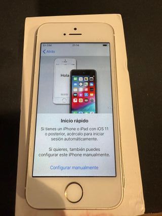 iPhone 5s blanco y dorado