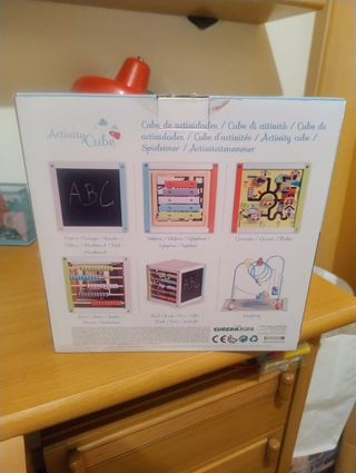 Cubo Actividades Bebé Madera