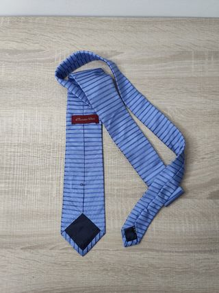 Corbata Emidio Tucci de seda azul