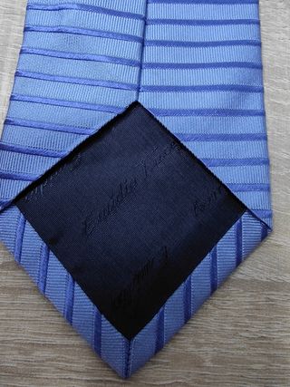 Corbata Emidio Tucci de seda azul