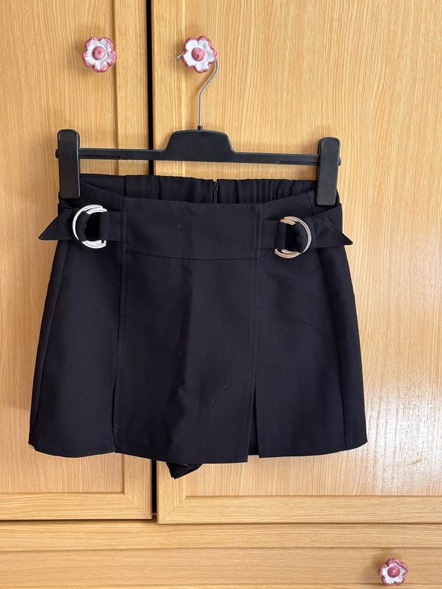 Falda pantalón Bershka negra - Talla 36