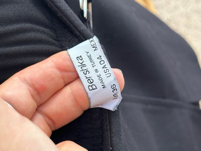 Falda pantalón Bershka negra - Talla 36