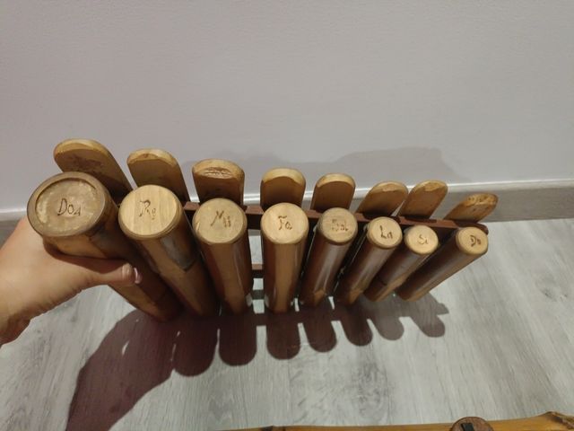 Xilófonos de bambú antiguo
