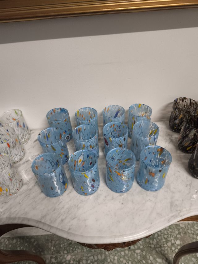 Vasos cristal Murano moltifiore