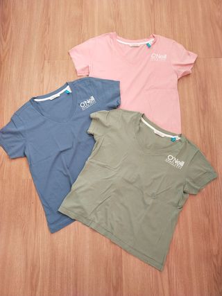 3 Camisetas O'Neill - Verde, Rosa