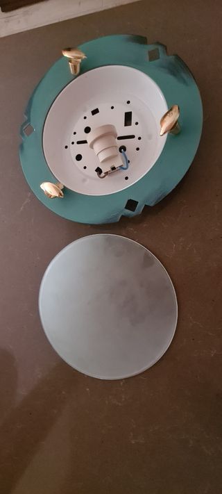 Plafón techo | Teal & Blanco