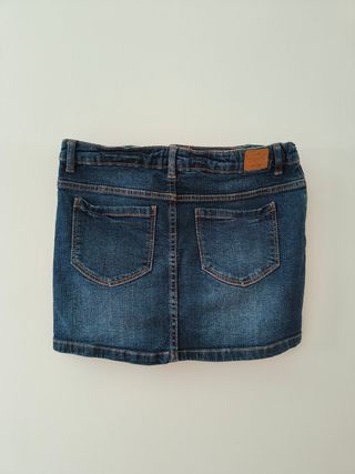 Falda vaquera oscura - Talla 13/14