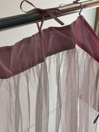 Cortina tul rosa Zara Home
