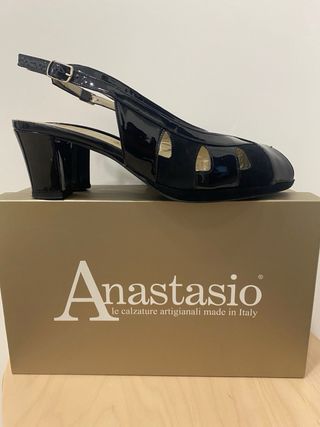 Sandali Anastasio neri - Made in Italy