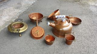 Set oggetti rame vintage
