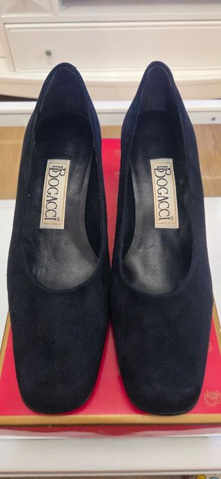 Zapatos Boggi ante azul marino 
