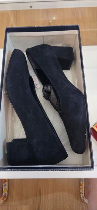 Zapatos Boggi ante azul marino 