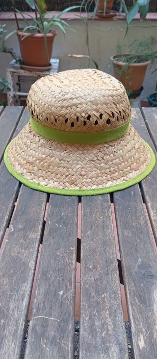 Gorro playa paja - beige