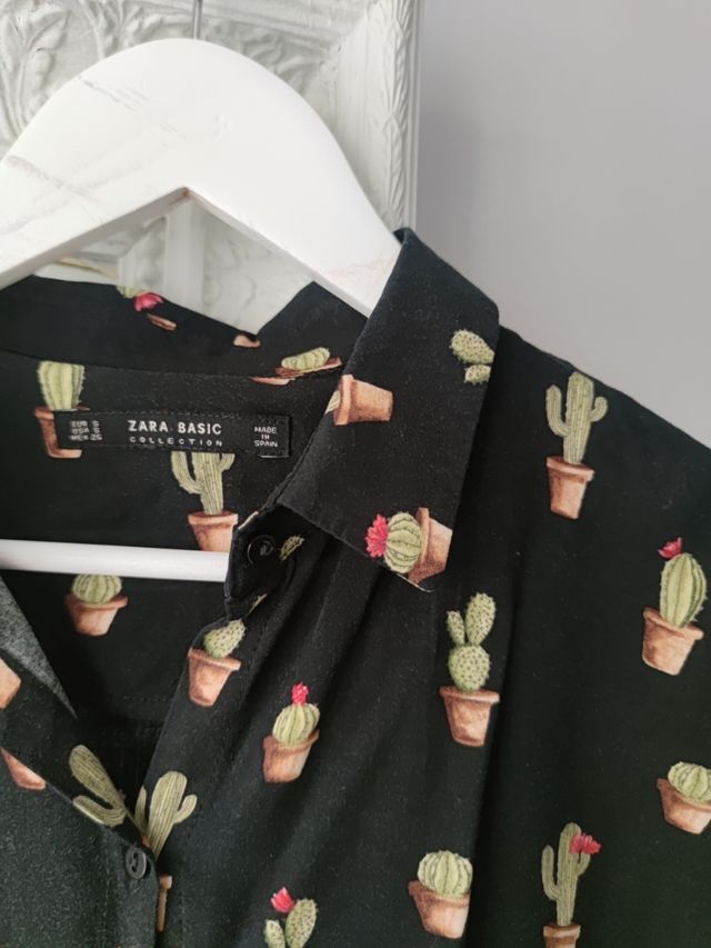 Camisa Zara cactus