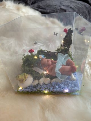 Mini bebé reborn silicona