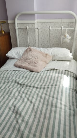 Cama blanca metal niña-Mini Home del Corte Inglés.