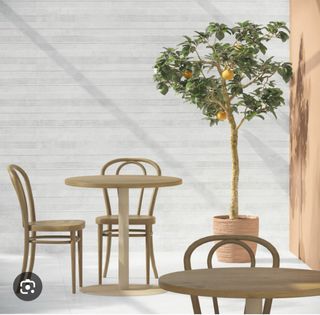 Azulejo Downtown Blanco decorado 33x100