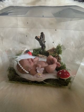 Mini bebé reborn silicona 10-12cm