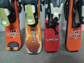 Esquís infantiles 92cm - 4 pares