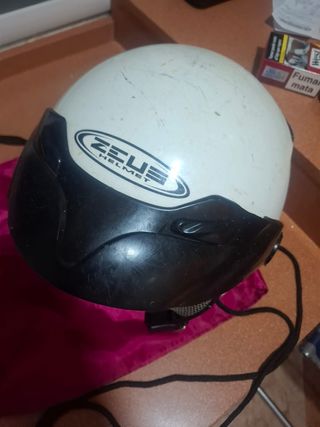 Casco moto Zeus blanco