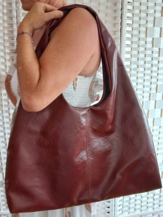 Bolso marrón polipiel