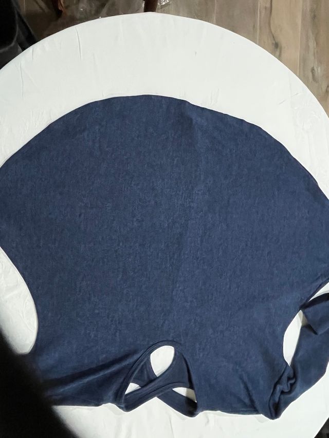 Maglia blu a maniche 3/4