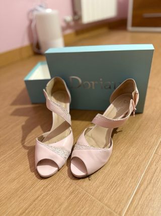 Sandalias novia Doriana rosa