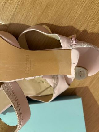 Sandalias novia Doriana rosa