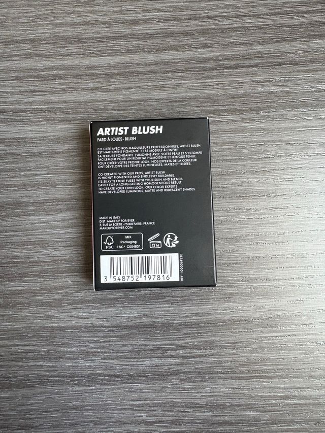 Colorete nuevo Make Up For Ever. Artist Blush