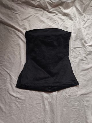 Top negro terciopelo - Fiesta