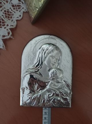 Quadretto Madonna con Bambino - Argento 925