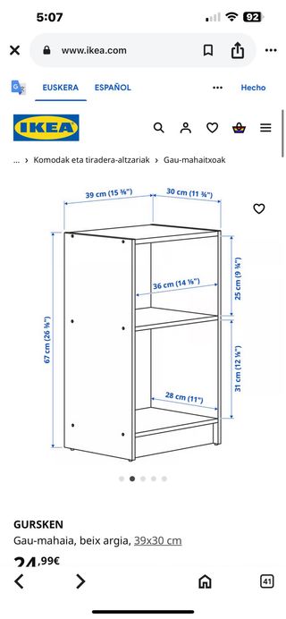 2 estanterías blancas