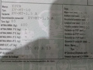 Remolque portamotos ligero