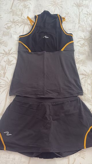 Conjunto padel Naffta negro-dorado