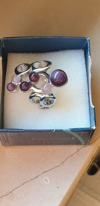 Anello ametista argento