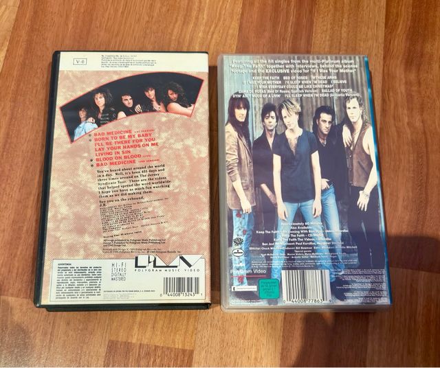 VHS Bon Jovi: Video del New Jersey e Keep the Faith