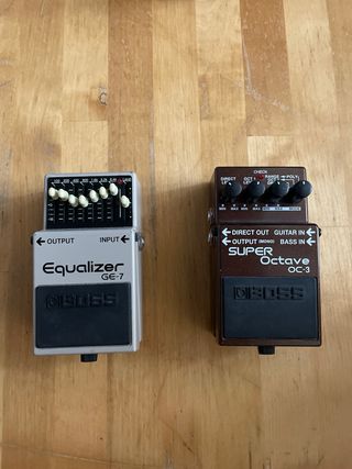 Pedales BOSS: OD-2, SD-1, MT-2, y más surtido.