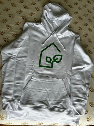 2 Sudaderas blanca con capucha - Verde