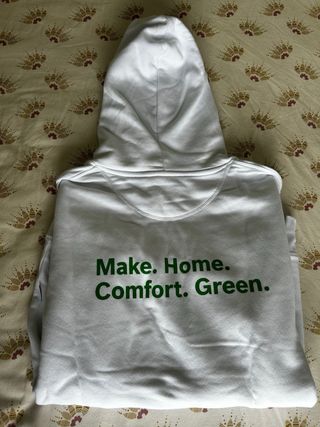 2 Sudaderas blanca con capucha - Verde