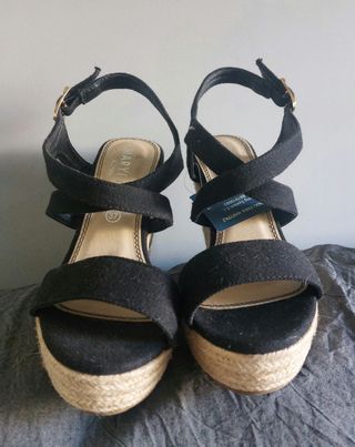 Sandalias cuña esparto Marypaz - 37