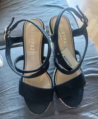 Sandalias cuña esparto Marypaz - 37