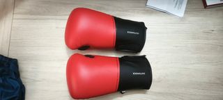 Guantes boxeo 12 oz rojos