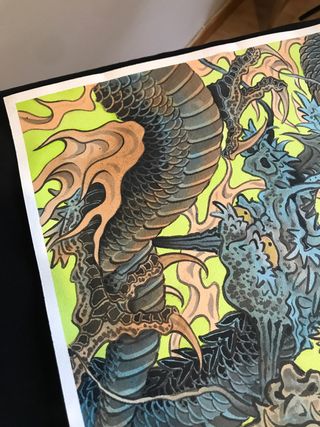 Pintura dragones - Arte original